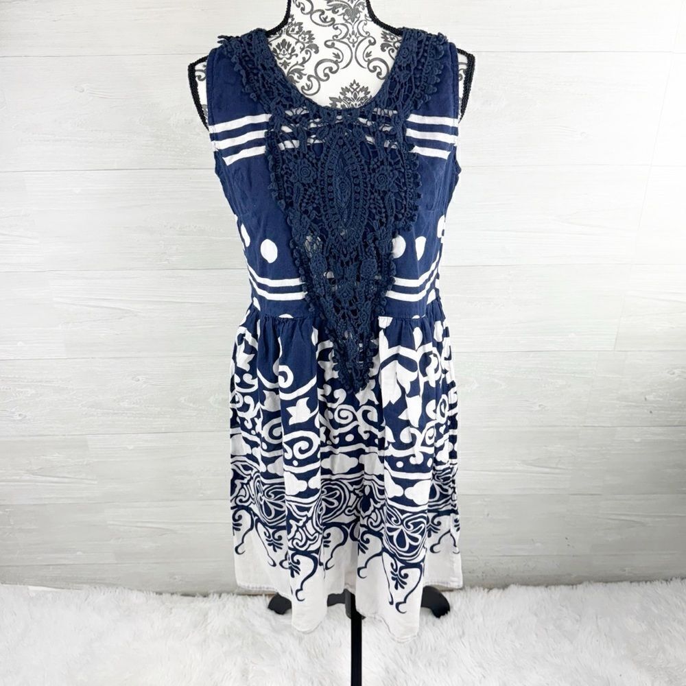 Roberta Roller Rabbit Crochet Lace Fit and Flare Dress